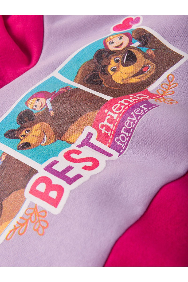 Conjunto Feminino Infantil Best Friends Forever - Masha e O Urso