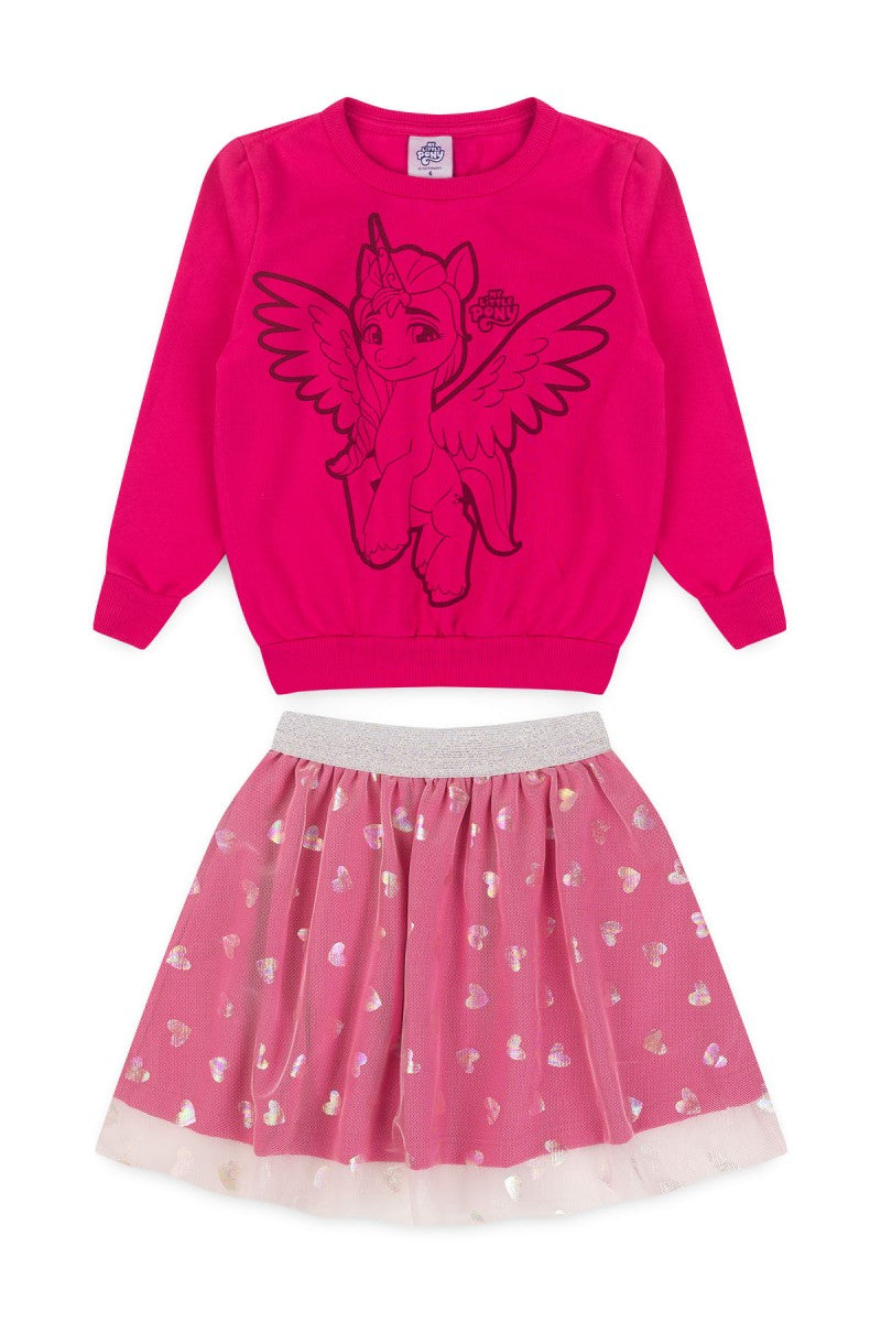 Conjunto Feminino Infantil Corações Encantados - My Little Pony