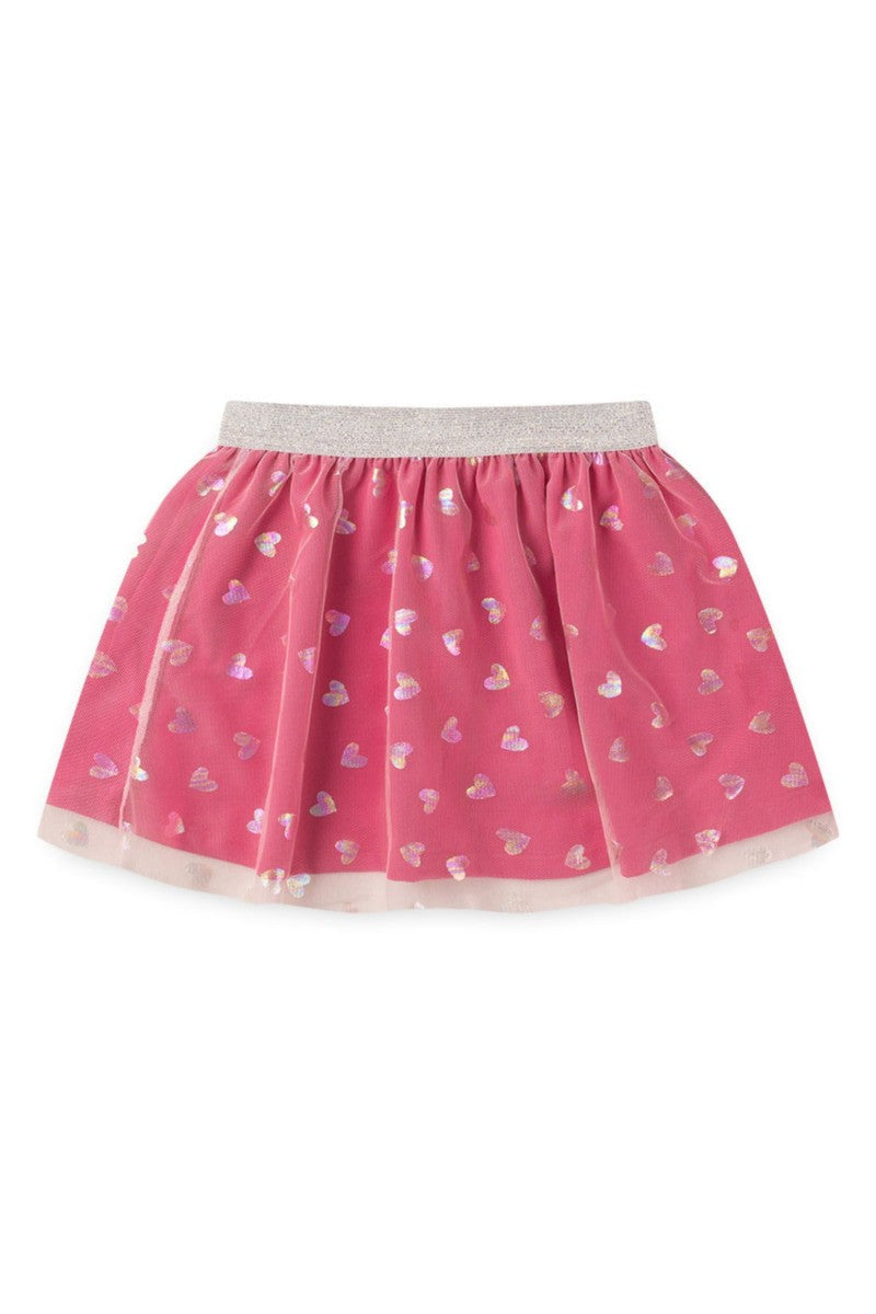 Conjunto Feminino Infantil Corações Holográficos - Turma da Mônica