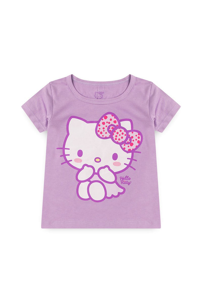 Conjunto Feminino Infantil Holográfico - Hello Kitty