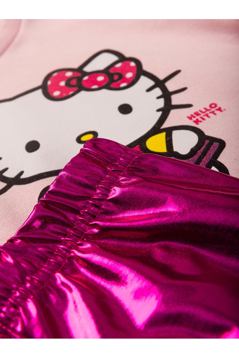 Conjunto Feminino Infantil Reluzente - Hello Kitty
