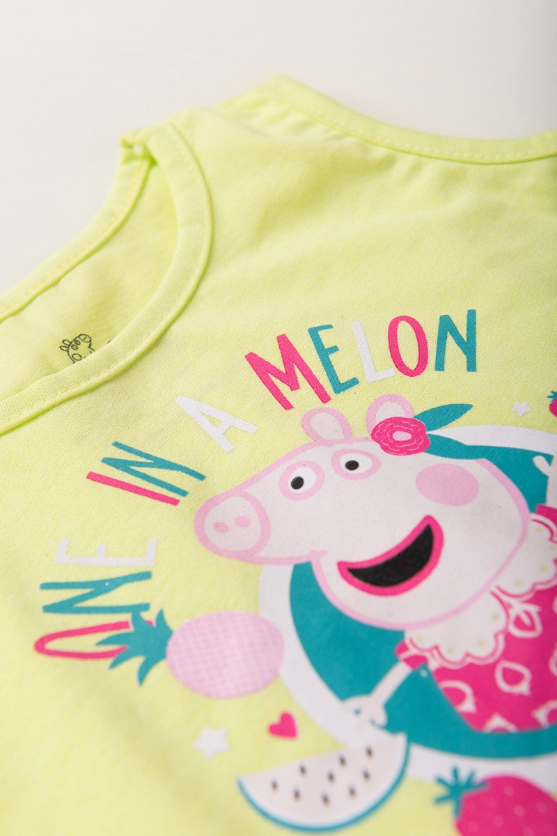 Conjunto Feminino Infantil Salada de Frutas - Peppa Pig