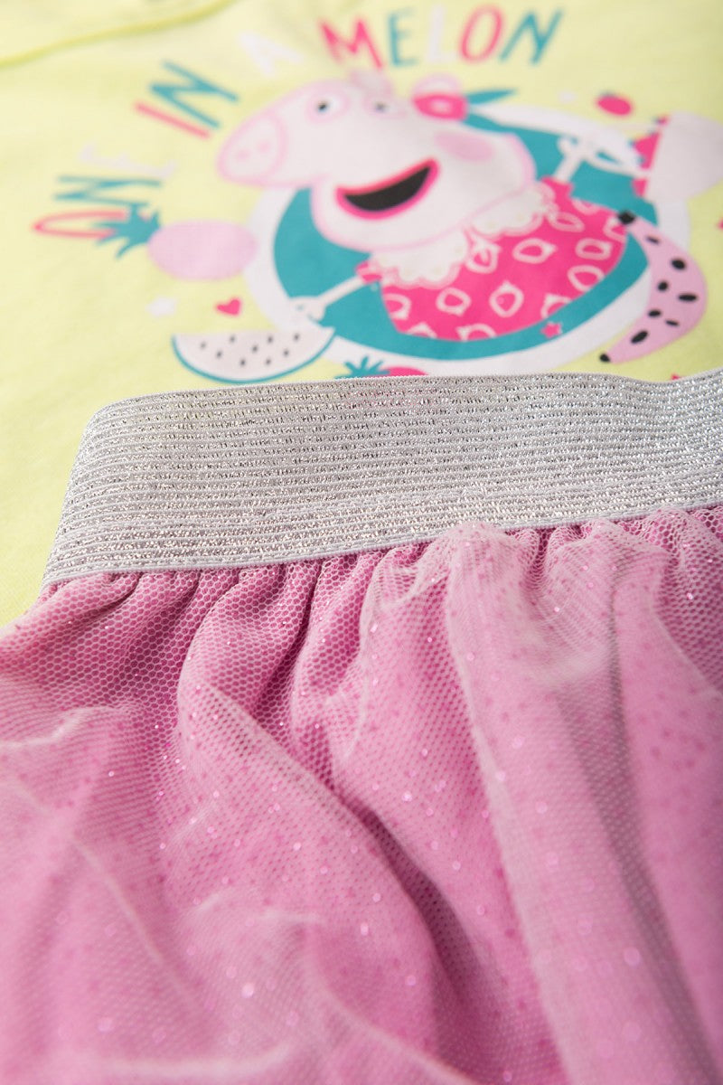Conjunto Feminino Infantil Salada de Frutas - Peppa Pig