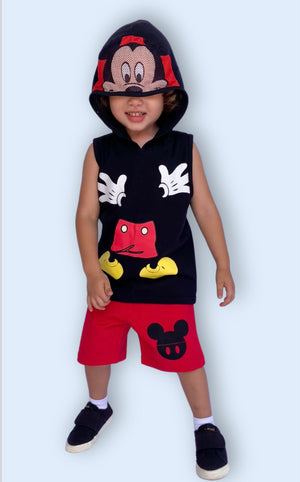 Conjunto Infantil Menino Regata e Shorts Personagem